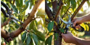 Pruning is the Method of removing a specific branches or stems to growth for a mango tree