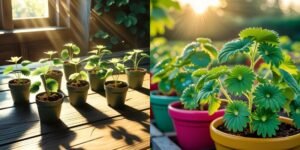 Growing strawberries in pots