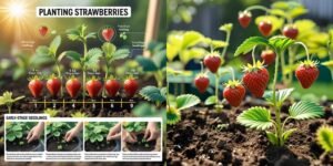 Growing strawberries in pots