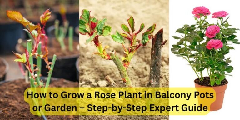 How to Grow a Rose Plant in Balcony Pots or Garden